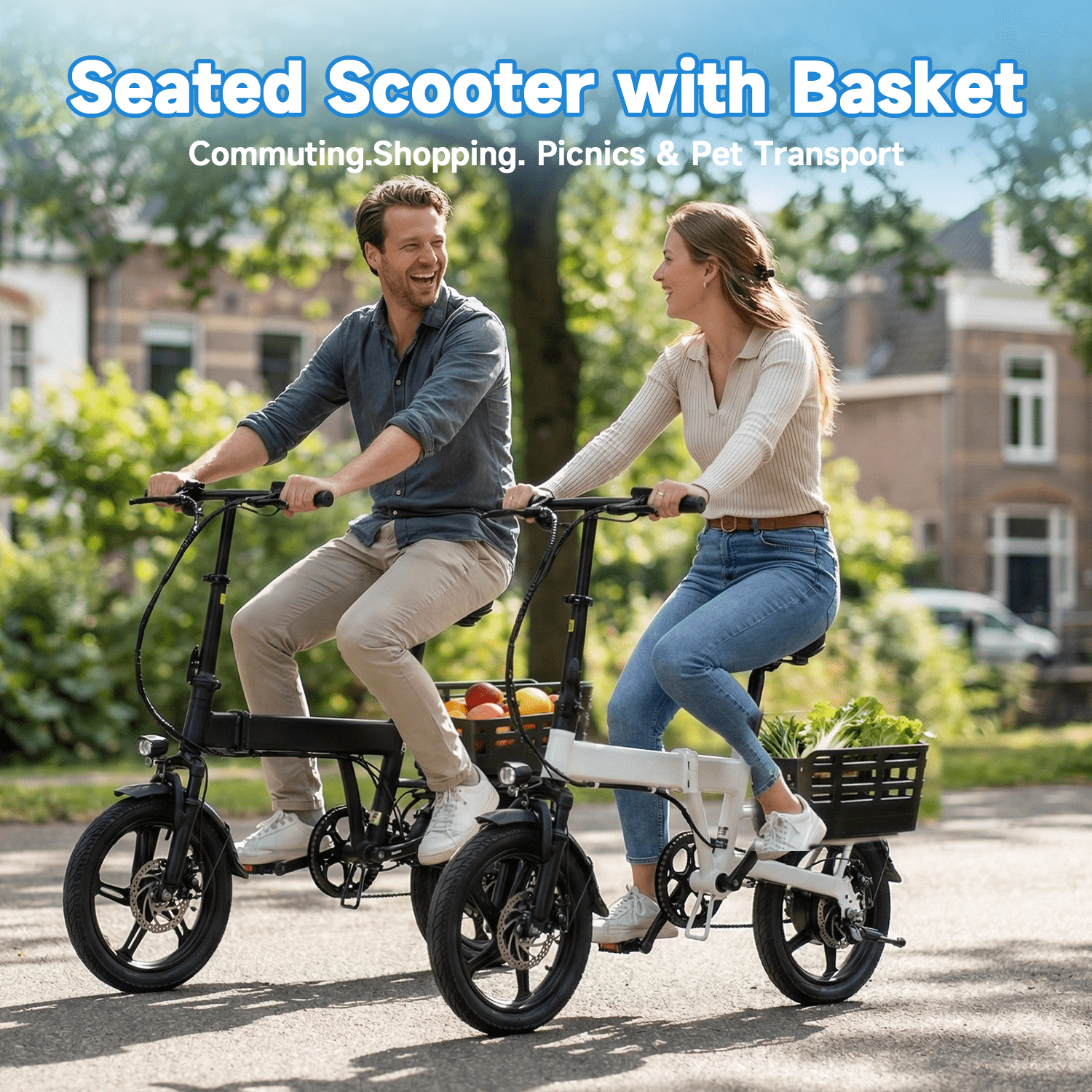 SHCNTEKU 14IN Folding Ebike, Features a high capacity 500W Peak Motor for Adults Teens, Removable Battery 25 Miles 20mph Electric bicycles,UL 2849
